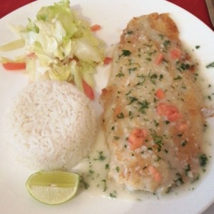 Pescado al ajillo
