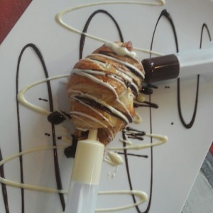 croissant con chocolate