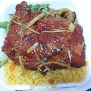 pollo asado al jengibre