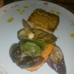 corvina con vegetales