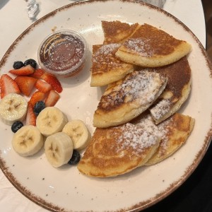 panqueques con frutas