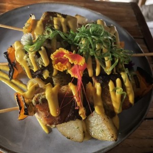 Brocheta Salmon Nikkei