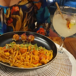 Pasta con langosta