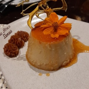 Flan con dulce de leche