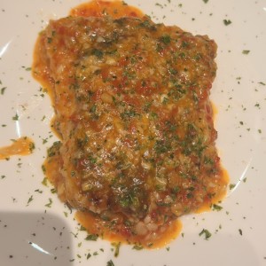 PESCADOS - Corvina al Ajillo