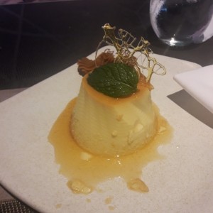 Flan con dulce de leche