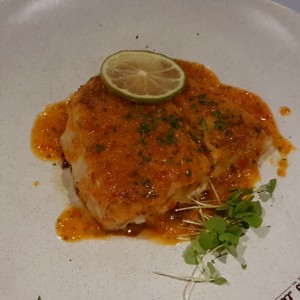 Corvina al ajillo