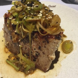 Atun con puerros