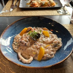 Risotto de mariscos. Super creamy