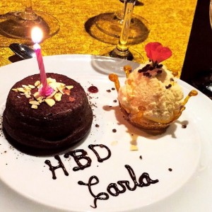 Postres - Fondant de chocolate