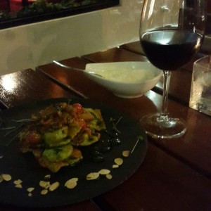 ravioli de ricotta y mozarela