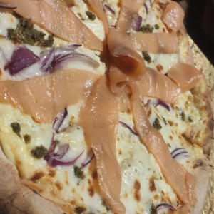pizza en salsa blanca