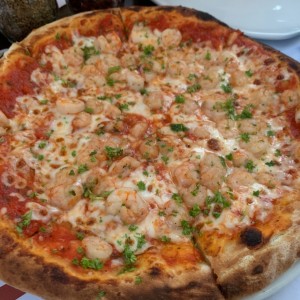 pizza de camarones