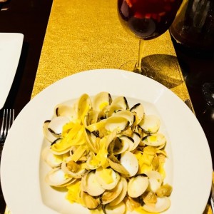 Fetuccine a la vongole