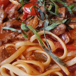 pasta con Filete