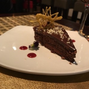Torta de chocolate.
