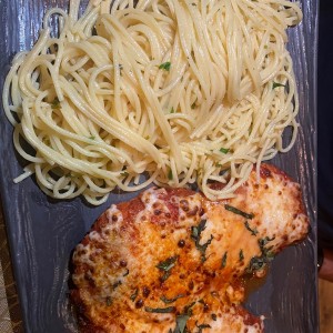 Pollo a la pameggiana