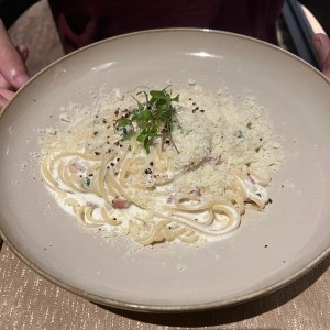 Fetuccini a la carbonara