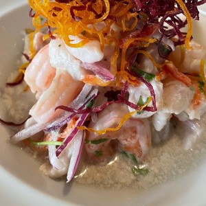 Ceviche con Camarones