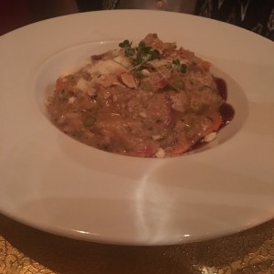 rissotto de cochinilla