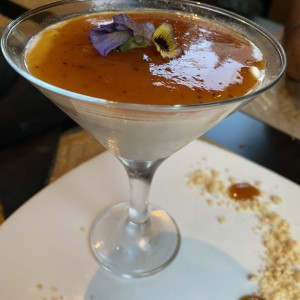 Panna cotta de maracuya