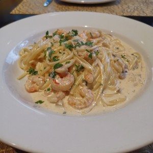 Spaguetty con camarones