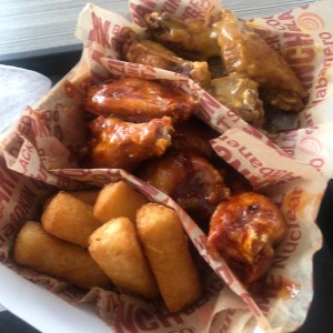 Wing de 10 con dos sabores
