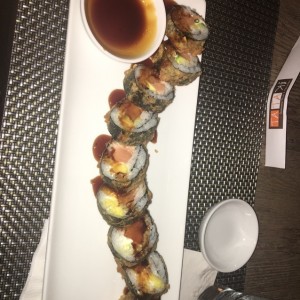 Roll ?Tempura Tataki? sin langostinos y sin masago