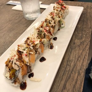 rollo pollo y pescado