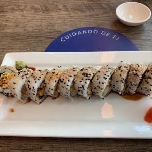 rolls de camaron tempura
