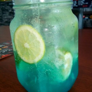 Blue sky soda