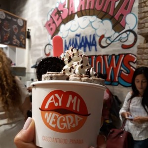 helado de oreo!