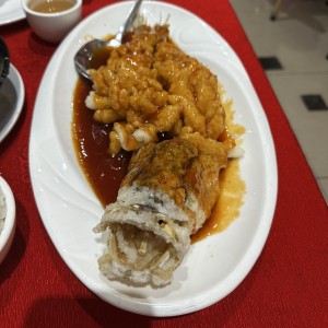 Robalo Racimo de Uva con Salsa