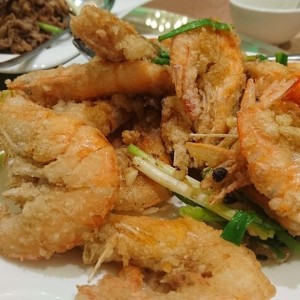 langostinos al ajillo