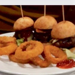 trio de hamburguesas
