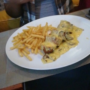 enrollado de pollo