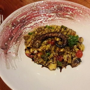 Risotto de pulpo
