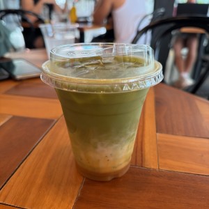 Salted caramel matcha