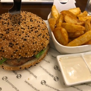 hamburguesa de pollo