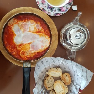 huevos salsa de tomate