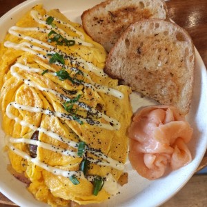 Omellete de Jamón y Queso