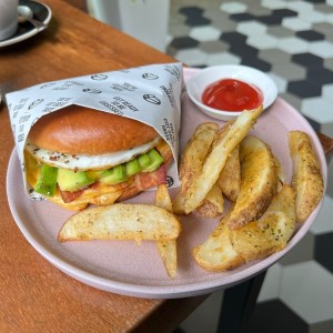 Maple bacon sandwich