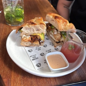 Chicken focaccia