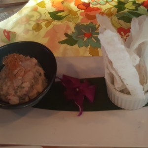 CEVICHE DE MERO Y LECHE DE COCO
