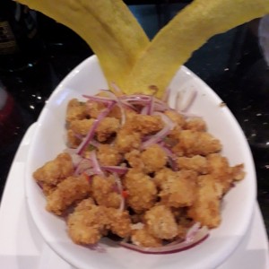 ceviche de corvina frito