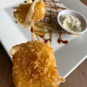 brocheta de queso