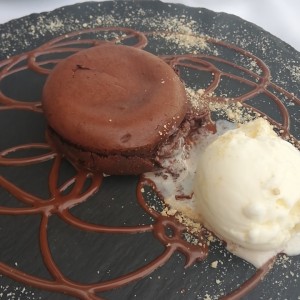 Volcan de chocolate