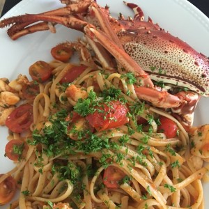 spaghetti con aragosta