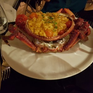 risotto de cangrejo