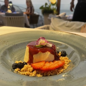 Pannacotta frutos rojos